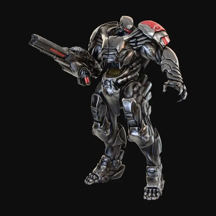 3D model for Cyber Warrior