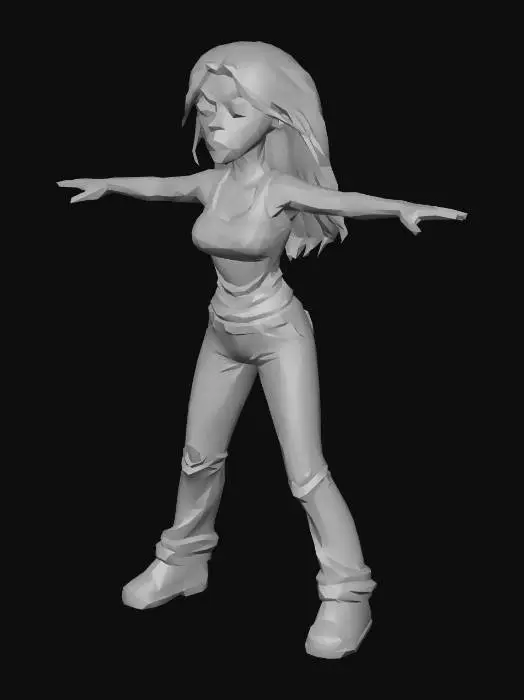 3D model for Zombie Stance
