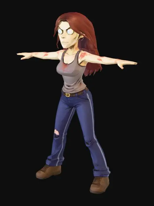 3D model for Zombie Stance