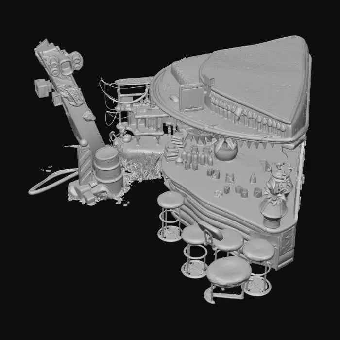 3D model for Rust and Neon in a Ruined City