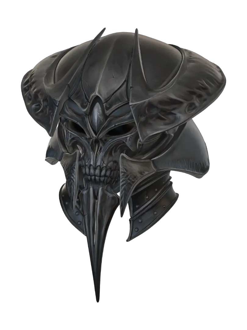 Helmet - Visor 3D model, vytvořený pomocí AI