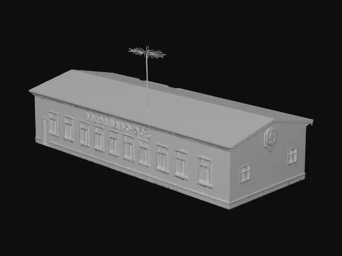 3D model for Long Abandoned Soviet Barracks