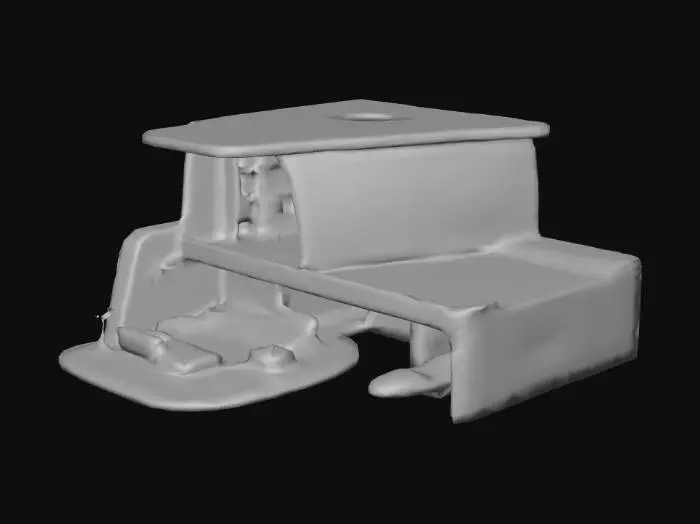 3D model for Crie uma casa com banheiro sala cozinha quarto com suite e banhriro dentro do quarto  e caragem estilo realista e futurista com cores vivas e brilhantes e lisa