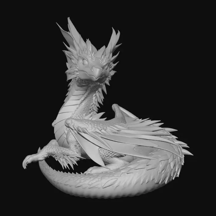 3D model for Crystal Haven Dragon