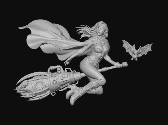 3D model for witch-broom-0023A