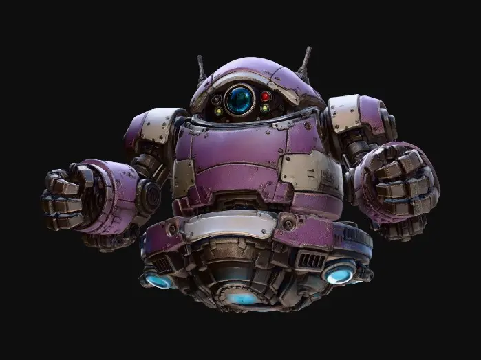 3D model for Lavender Sentinel=001