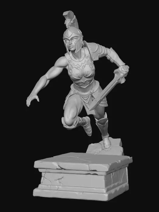 3D model for Moonlit Warrior