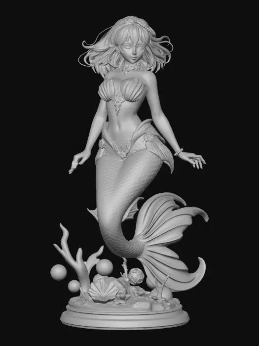 3D model for Mermaid Elegance