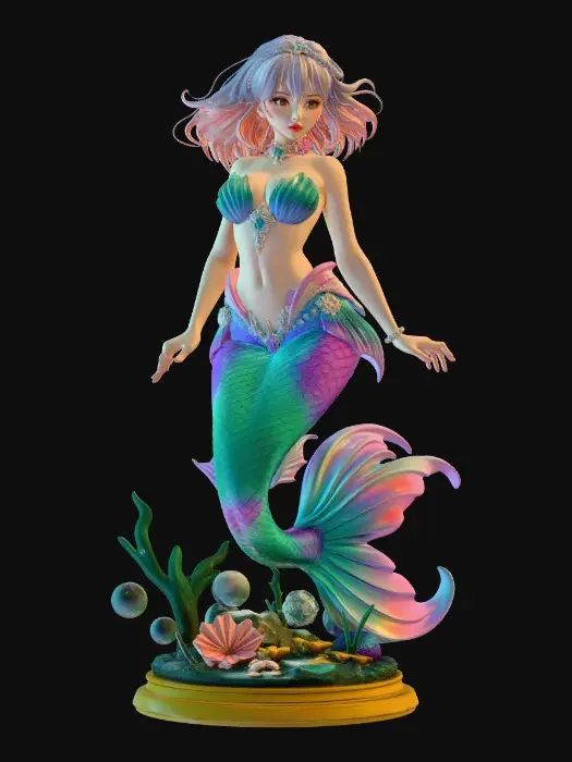 3D model for Mermaid Elegance