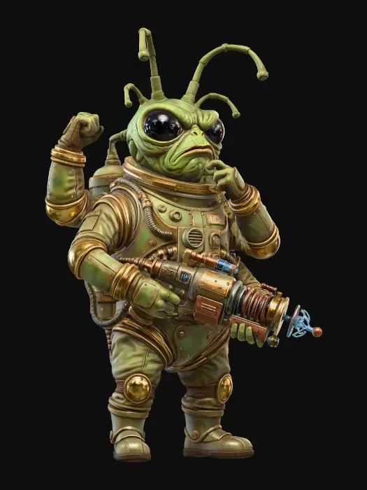 3D model for LittleGreenMen-0001