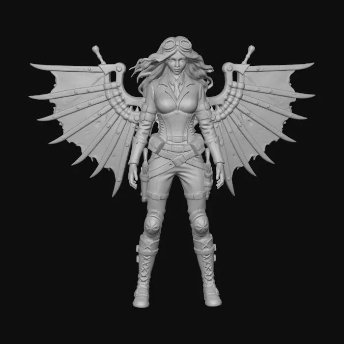 3D model for Winged Warrior 016A