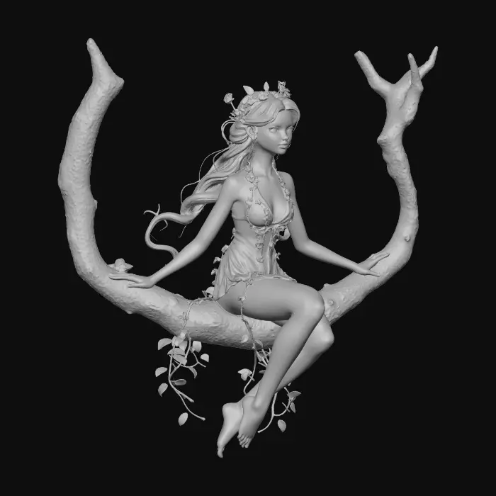 3D model for Forest Nymph