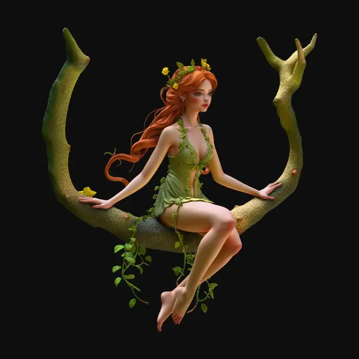 3D model for Forest Nymph