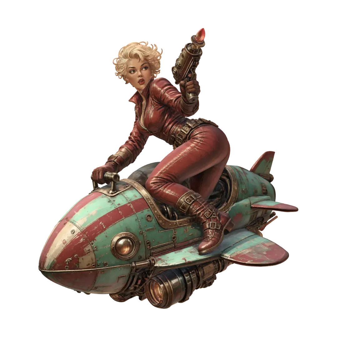 3D-модель SpeederGetaway-Blonde-25 - 3dmodel, сгенерированная ИИ