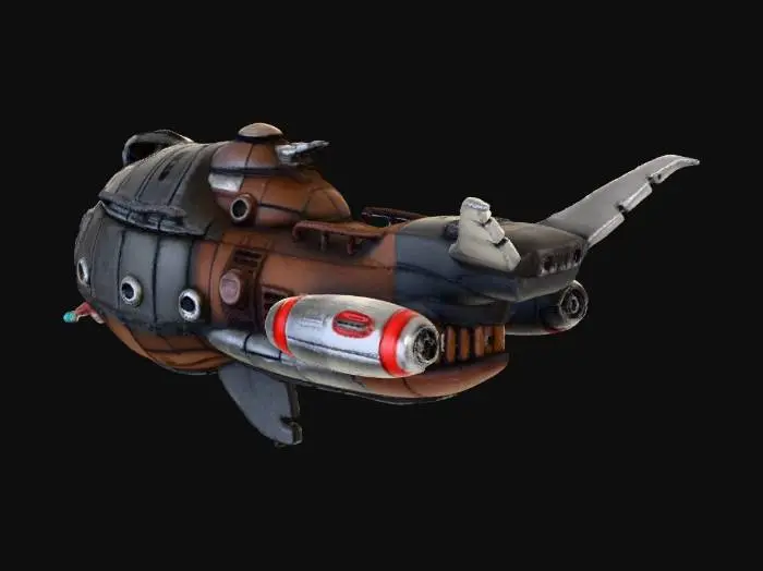 3D model for Steampunk Submarine Adventure