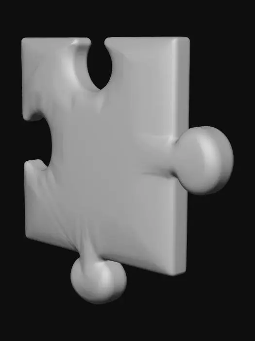 3D model for Jigsaw puzzle piece