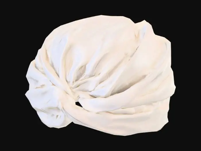 3D model for white turban