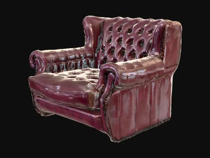 3D model for chesterfield chair