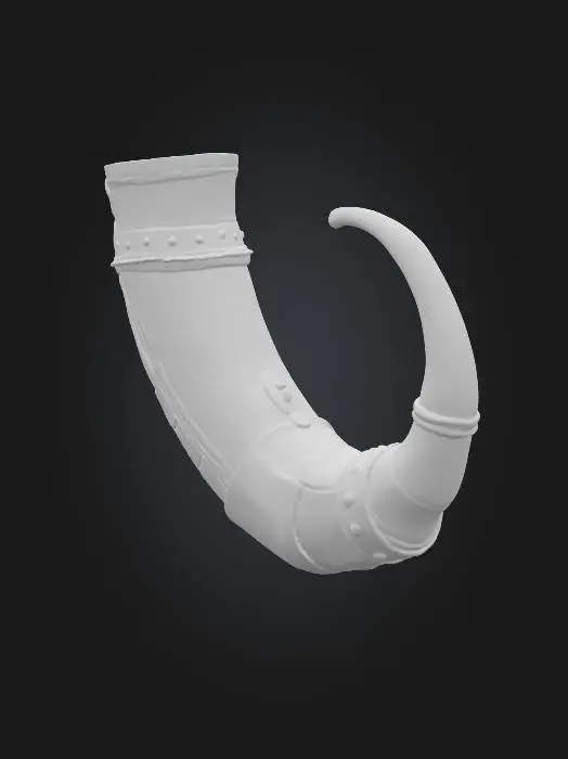 3D model for viking drink horn, horn to drink mead