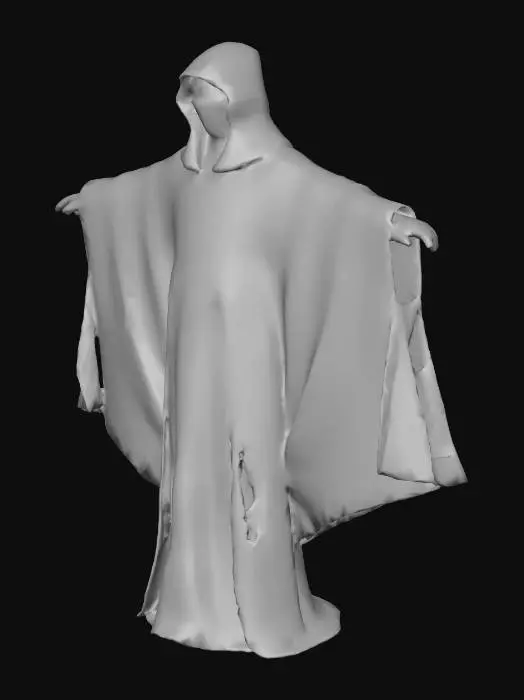 3D model for a cloak for man like in the movie dune
