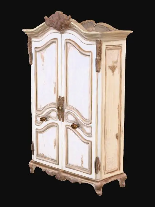 3D model for wardrobe made out of old wood