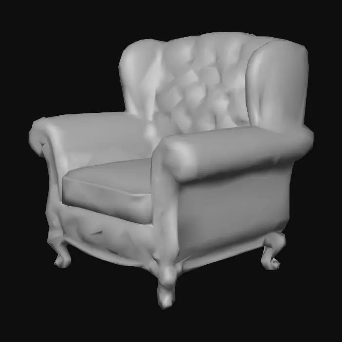 3D model for chesterfield chair