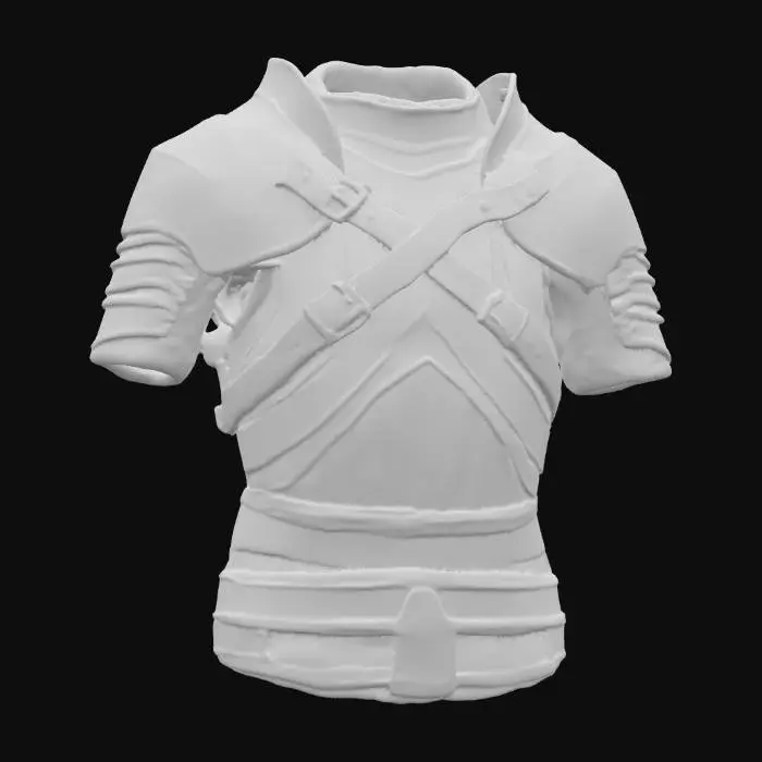 3D model for #PBR#, Highly detailed medieval shoulder armor, polished steel plates with scratches and dents, leather straps with worn edges, cloth padding inside, realistic PBR textures showing metallic reflections and roughness, battle-worn but functional design. Highly detailed, ultra realistic.