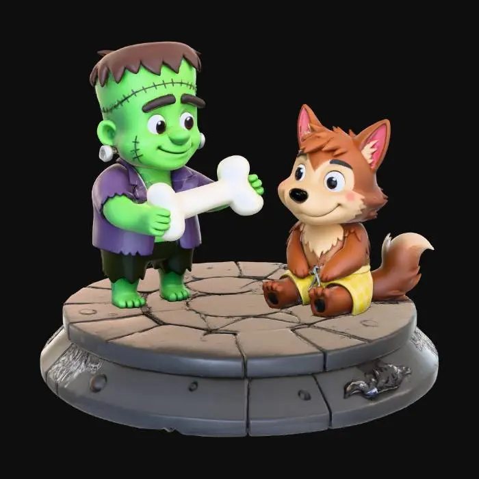 3D model for Halloween Friends, #Halloween2025#