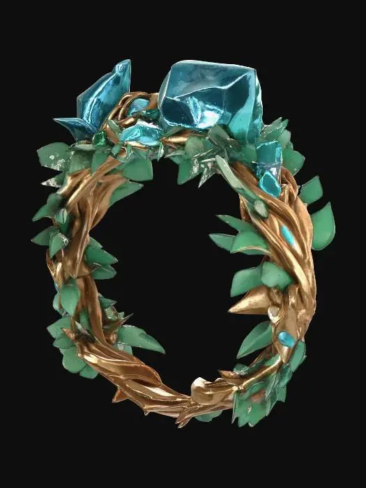 3D model for Azure Crystal Wreath