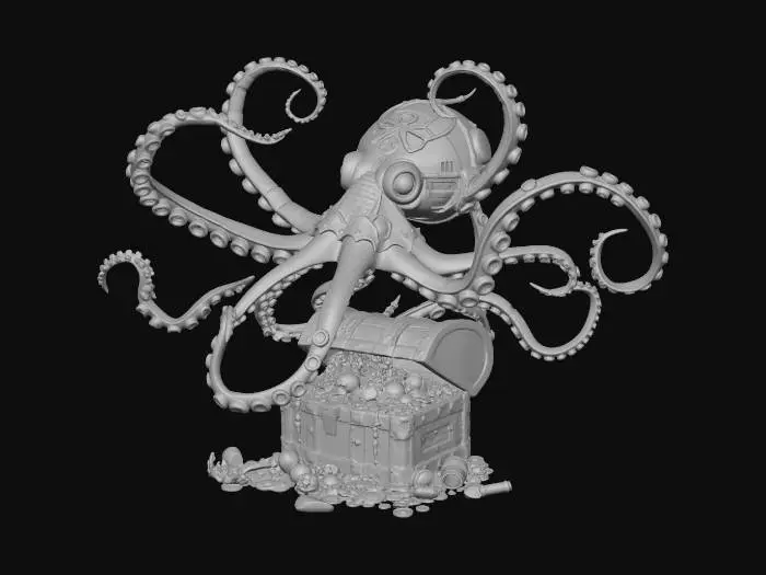 3D model for Jeweled Kraken Hoard
