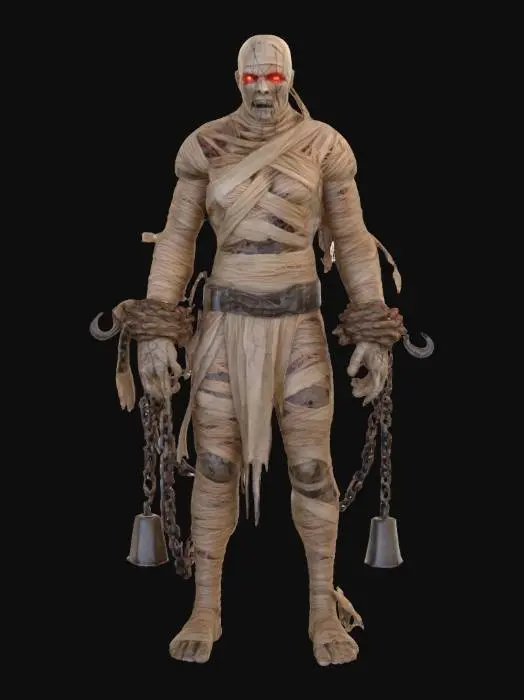 3D model for Mummified Warrior, #PBR#