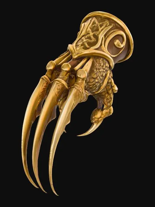 3D model for Golden Claw Gauntlet