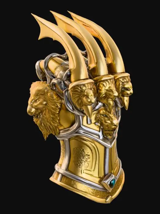 3D model for Lion's Claw Gauntlet