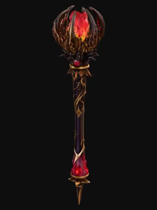 3D model for Inferno Scepter