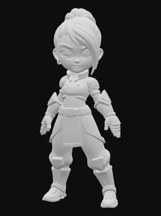 3D model for Neon Warrior