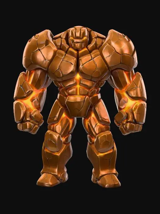 3D model for Molten Golem