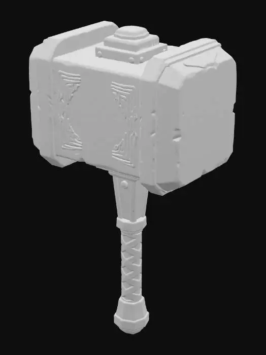 3D model for Mjolnir