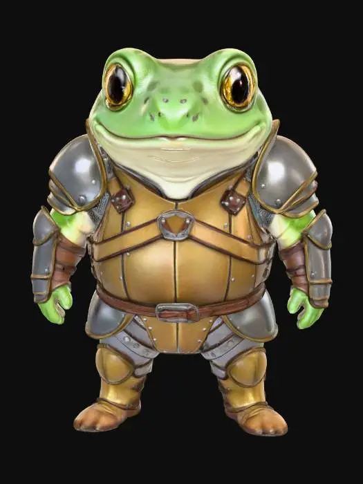 3D model for Frog Knight