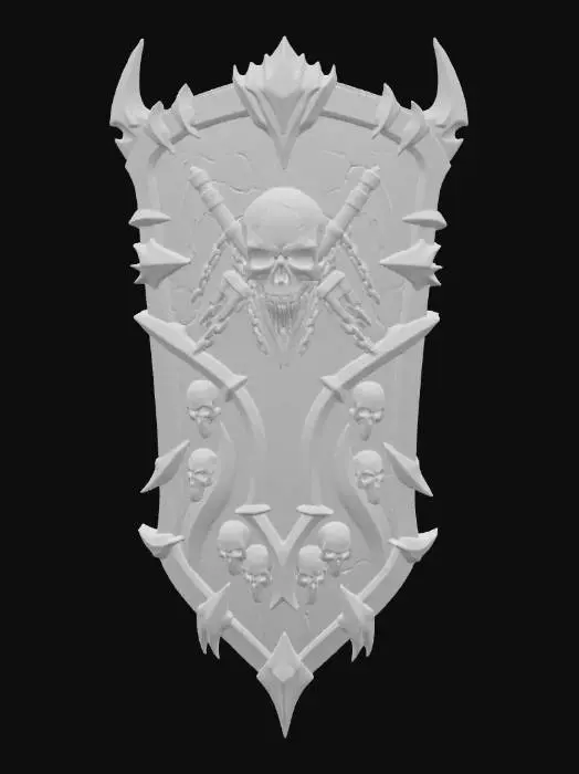 3D model for Crimson Skull Shield
