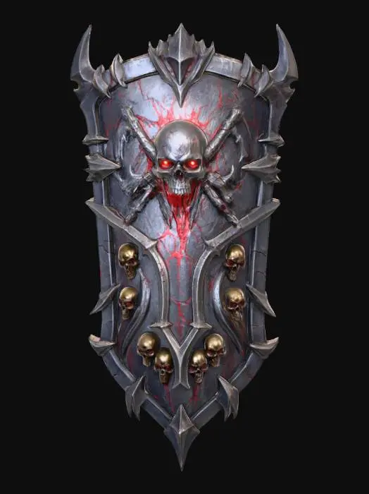 3D model for Crimson Skull Shield