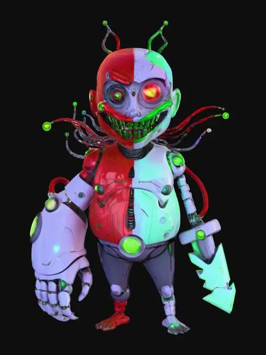 3D model for Cyber Jester