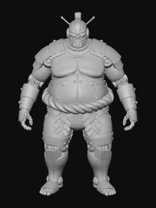 3D model for Samurai Bot, #villain#