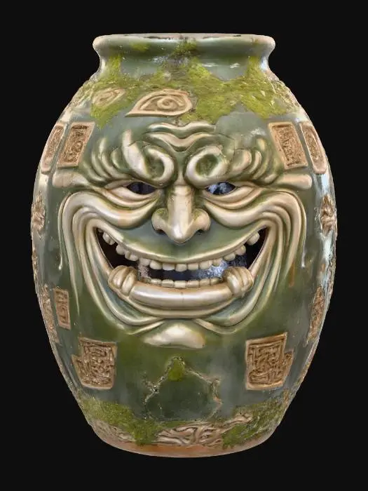 3D model for Cracked Mask Jar, #villain#