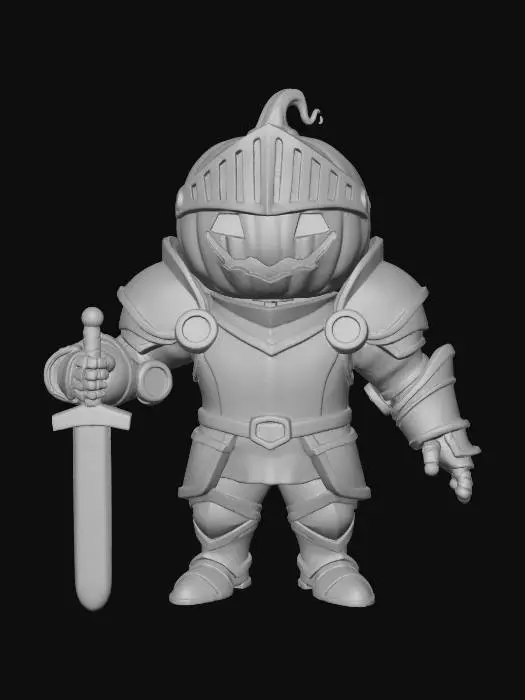 3D model for Pumpkin Knight, #Halloween2025#