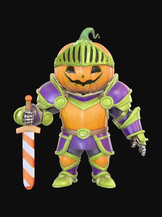 3D model for Pumpkin Knight, #Halloween2025#