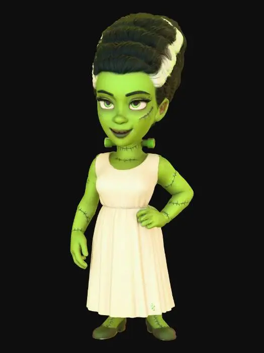 3D model for Green Bride, #Halloween2025#