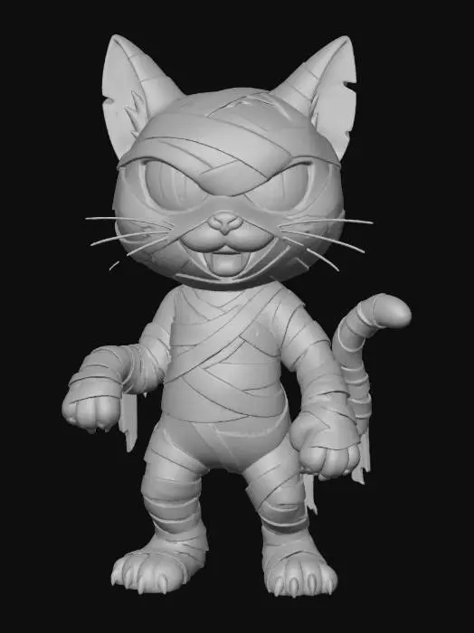 3D model for Mummy Cat Prowl, #Halloween2025#