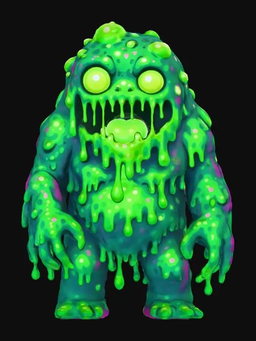 3D model for Glowing Ooze Monster