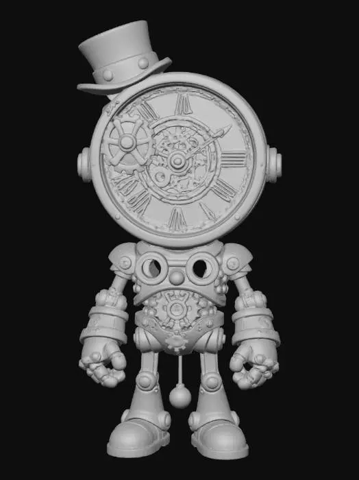 3D model for Steampunk Timekeeper