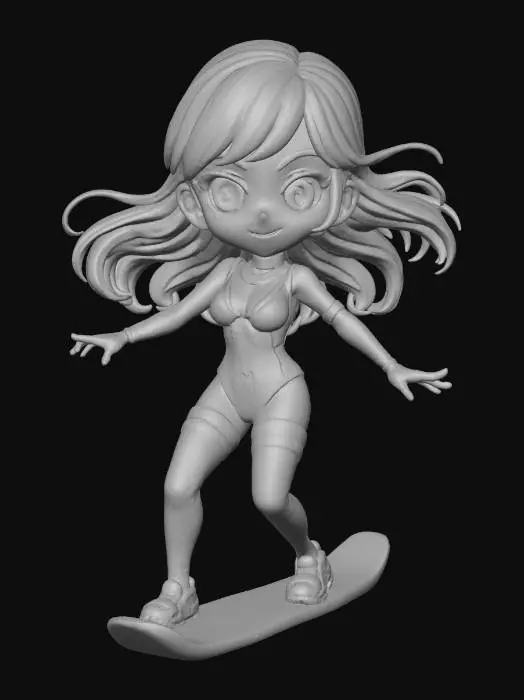 3D model for Neon Skater